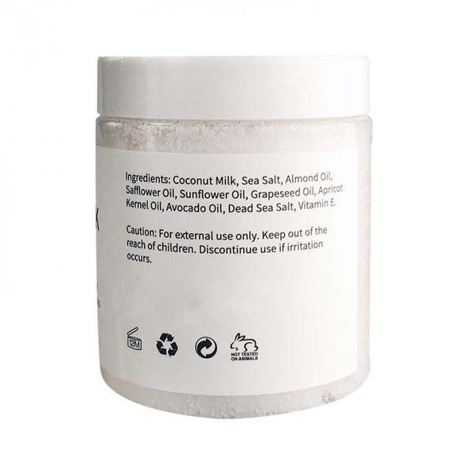 Coconut Milk Sea Salt Body Scrub , Gentle Body Scrub With Essential Oils