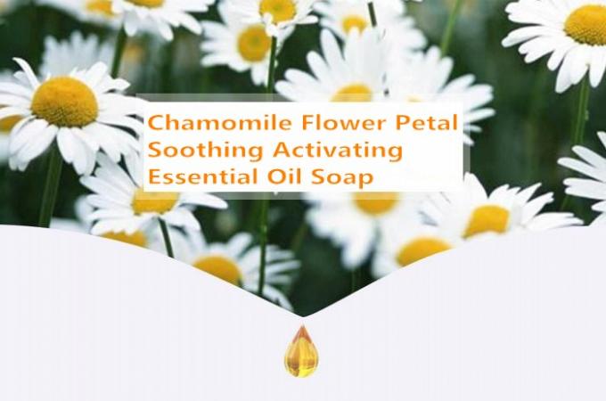 Chamomile Essential Oil Natural Handmade Soap With Chamomile Dry Flower