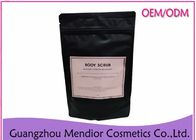 China Coffee Rose Natural Body Scrub With Rose Petals Deep Cleansing Black Color company