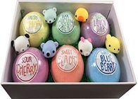 Multicolor Child Friendly Bath Bombs With Toys Inside Natural W / Shea Butter And Essential Oils