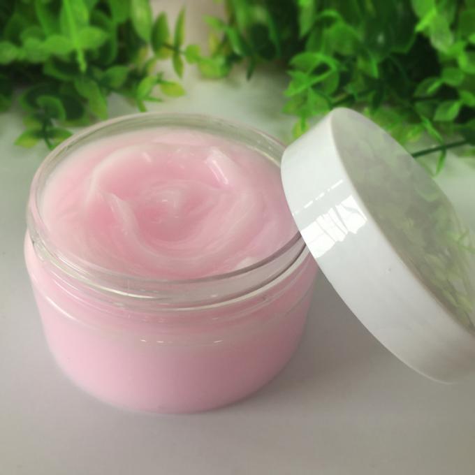 Pink Rose Extract Natural Face Cream For Sensitive / Dry Skin 100G Weight