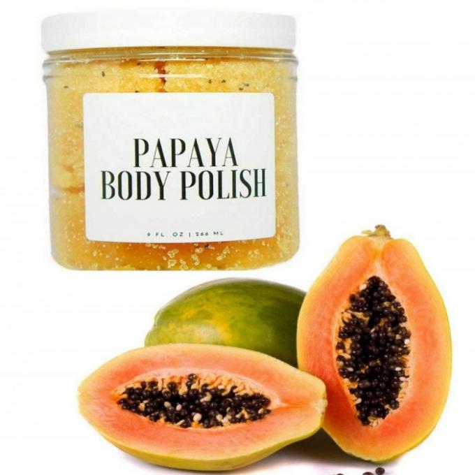 Glowing Vitamin C Dead Skin Body Scrub Papaya Body Polish For Sensitive Skin