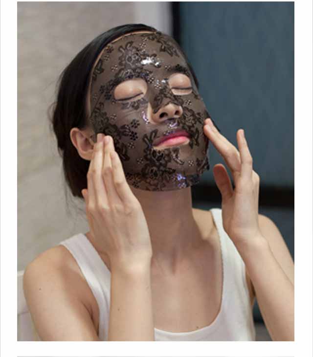 Crystal Collagen Lace Facial Mask For Women Increasing Elasticity Deep Hydrating