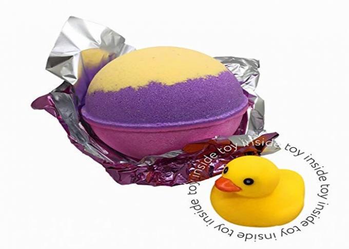 Natural XXL 7 OZ Fun And Safe Bath Fizzies For Kids Single Color Ball Shaped