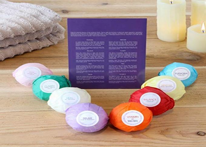 Organic Lush Spa Bath Fizz Balls For Women , Mom , Girls And Teens