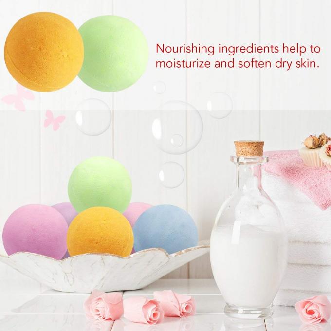 Body & Earth 6 - Piece Large Bath Fizz Balls Infused With Shea Butter And Sea Salt