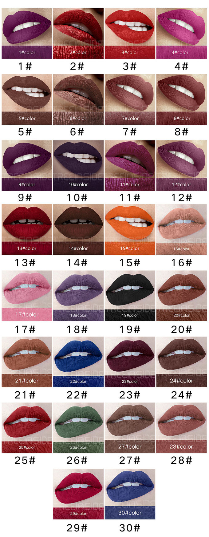 Cosmetics Natural Makeup Lipsticks Matte With Different Colors Sunscreen